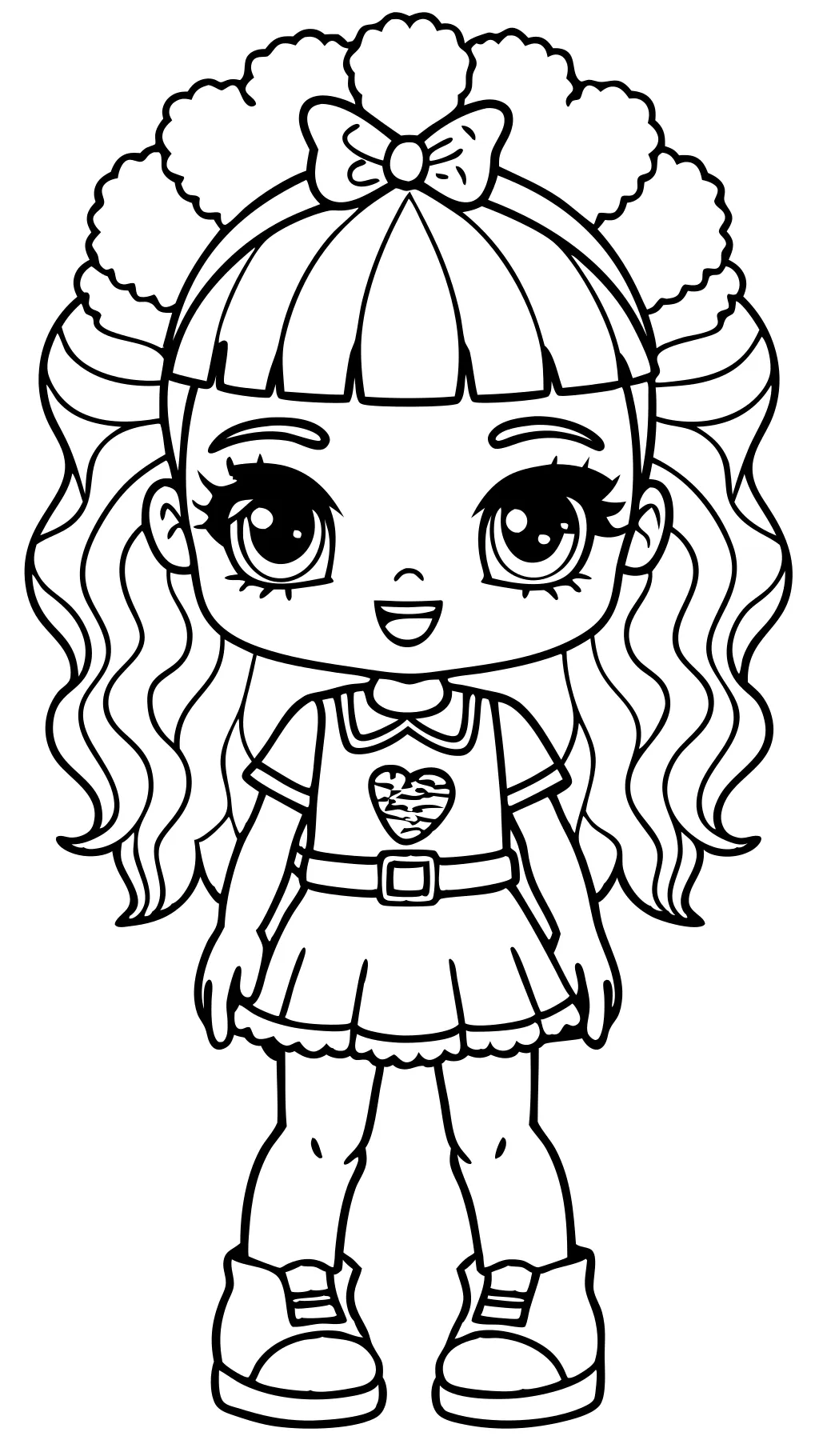 Rainbow High Doll Coloring Pages